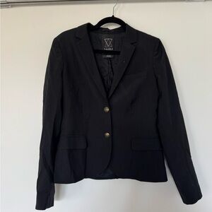 Talula Black Blazer with Gold Buttons
